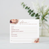 Pampas Grass en Terracotta Flowers Advice Kaart (Staand voorkant)