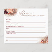 Pampas Grass en Terracotta Flowers Advice Kaart (Voorkant)