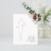 Pampas Grass en Terracotta Flowers Raad Dress (Staand voorkant)