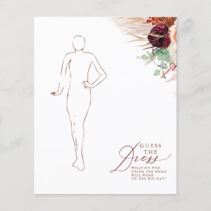 Pampas Grass en Terracotta Flowers Raad Dress