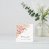 Pampas Grass Eucalyptus Interior Design Vierkante Visitekaartje (Staand voorkant)