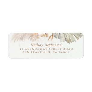 Pampas Grass Exotic Foliage Label