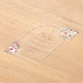 Pampas Grass First Heilige Communie Acryl Uitnodigingen (Laagn)