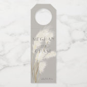 Pampas Grass Flessenhanger (Voorkant)