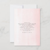 Pampas Grass Floral Baby shower Small Hartelijk da Bedankkaart (Achterkant)