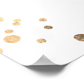 Pampas Grass Floral Baby shower Welkom Poster (Hoek)