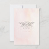 Pampas Grass Floral Boho Baby shower Hartelijk dan Bedankkaart (Achterkant)