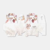 Pampas Grass Floral Boho Meisje Baby shower Bedankdoosjes (Uitgevouwen)