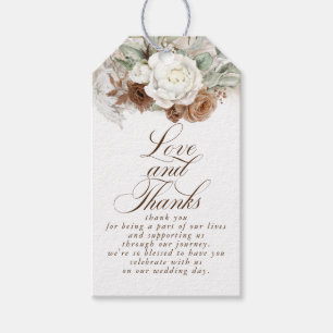 Pampas Grass Floral Boho Natural bedankt Cadeaulabel