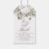 Pampas Grass Floral Boho Natural bedankt Cadeaulabel (Voorkant)