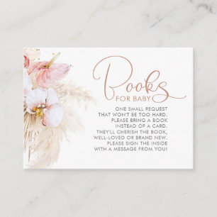 Pampas grass Floral Books for Baby request Informatiekaartje