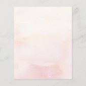 Pampas Grass Floral Botanical Pink Menu (Achterkant)