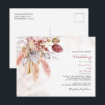 Pampas grass Floral Botanical Rustic Wedding Uitnodiging Briefkaart<br><div class="desc">Pampas Grass Tan Floral Rustic Wedding Briefkaart. Voeg eenvoudig uw gegevens toe aan creëer,  een unieke uitnodiging voor vrienden,  familie en gasten.</div>