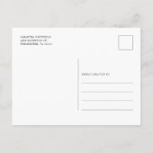 Pampas grass Floral Botanical Rustic Wedding Uitnodiging Briefkaart (Achterkant)