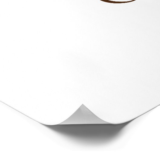 Pampas Grass Floral Elegant Fall Weddenschap Welko Poster (Hoek)