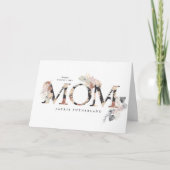 Pampas Grass Floral Foto Boho Modern Mam Day Kaart (Voorkant)