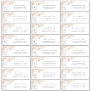 Pampas Grass Floral Gastnamen Adresetiketten Sticker