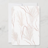 Pampas Grass Floral Terracotta Vrijgezellenfeest Kaart (Achterkant)