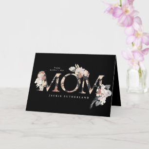 Pampas Grass Floral Tropical Boho Modern Mam Day Kaart