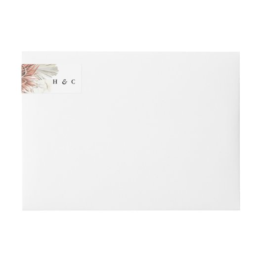 Pampas Grass Floral Tropical Oerwoud Address (Voorkant)