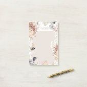 Pampas Grass Floral Tropical Oerwoud Business Post-it® Notes (Op bureau)