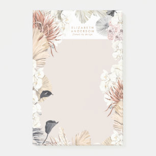 Pampas Grass Floral Tropical Oerwoud Business Post-it® Notes
