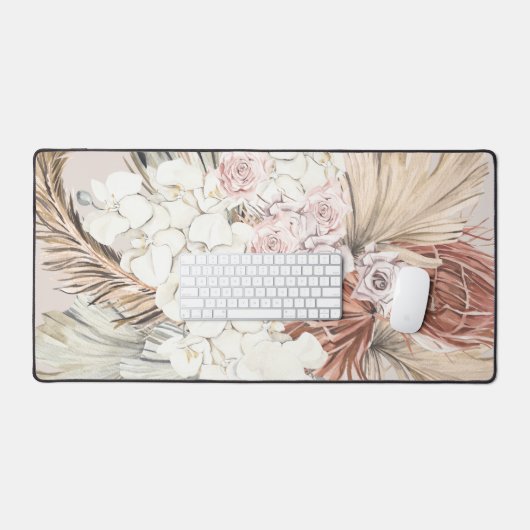 Pampas Grass Floral Tropisch Oerwoud Bureaumat (Keyboard & Muis)