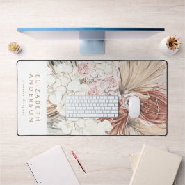 Pampas Grass Floral Tropisch Oerwoud Bureaumat