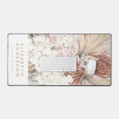 Pampas Grass Floral Tropisch Oerwoud Bureaumat (Keyboard & Muis)