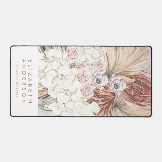 Pampas Grass Floral Tropisch Oerwoud Bureaumat (Voorkant)