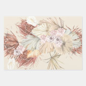 Pampas Grass Floral Tropisch Oerwoud Inpakpapier Vel (Voorkant 3)