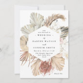 Pampas Grass Floral Tropisch Oerwoud Kaart (Voorkant)