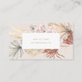 Pampas Grass Floral Tropisch Oerwoud Visitekaartje (Achterkant)