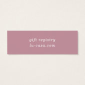 Pampas Grass Floral Wedding Registry Insert Kaart (Achterkant)