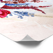 Pampas Grass Floral Wreath Weddenschap Poster (Hoek)