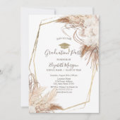 Pampas Grass Flowers Afstudeerder Pet, Afstuderen Kaart (Voorkant)