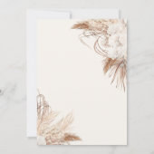 Pampas Grass Flowers Afstudeerder Pet, Afstuderen Kaart (Achterkant)