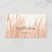 Pampas Grass Foto | Visitekaartje QR-code (Voorkant)