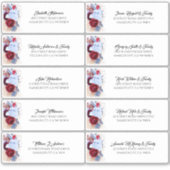 Pampas Grass gastnamen Adresetiketten Sticker (Voorkant)