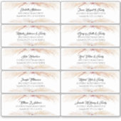 Pampas Grass gastnamen Adresetiketten Sticker (Voorkant)