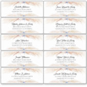 Pampas Grass gastnamen Adresetiketten Sticker (Voorkant)