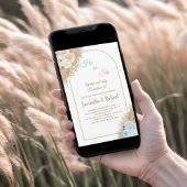 Pampas Grass Gender onthult hem of zij Boho Kaart