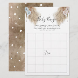 Pampas grass Gender Reeft Party Baby Bingo Game