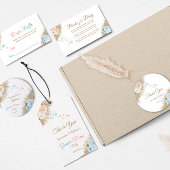 Pampas Grass Gender Reveal Party Hij of Zij Ronde Button 4,0 Cm