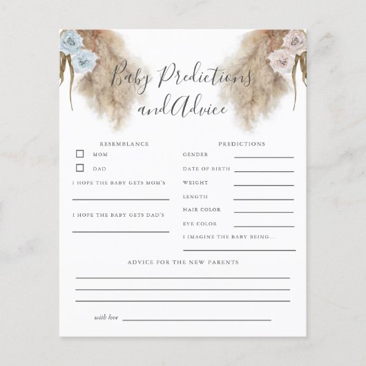 Pampas Grass Genderspreiding over Baby (Voorkant)