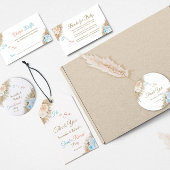 Pampas Grass Geslacht Onthullen Hij of Zij Dank u Ronde Sticker