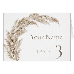 Pampas Grass Gevouwen Kaart