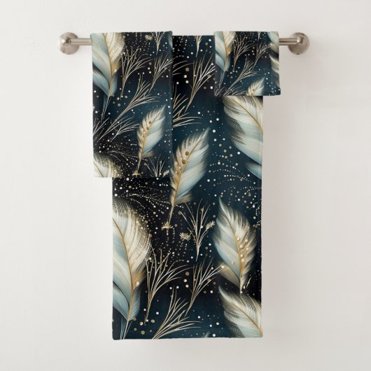 Pampas Grass Glitter Bad Handdoek (Insitu)