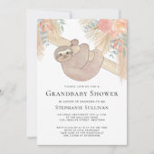 Pampas Grass Grandma Baby shower Invitation Kaart (Voorkant)