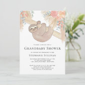Pampas Grass Grandma Baby shower Invitation Kaart (Staand voorkant)